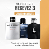 Combo 3 Perfumes Masculinos - Chanel Allure, Bleu de Chanel, Polo Black Ralph Lauren 100ml