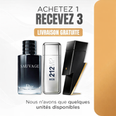 Combo 3 Perfume Masculino - Sauvage Dior + 212 Vip Men e Bad Boy Carolina Herrera 100ml