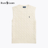 RL Cable-Knit Cotton Sweater Vest